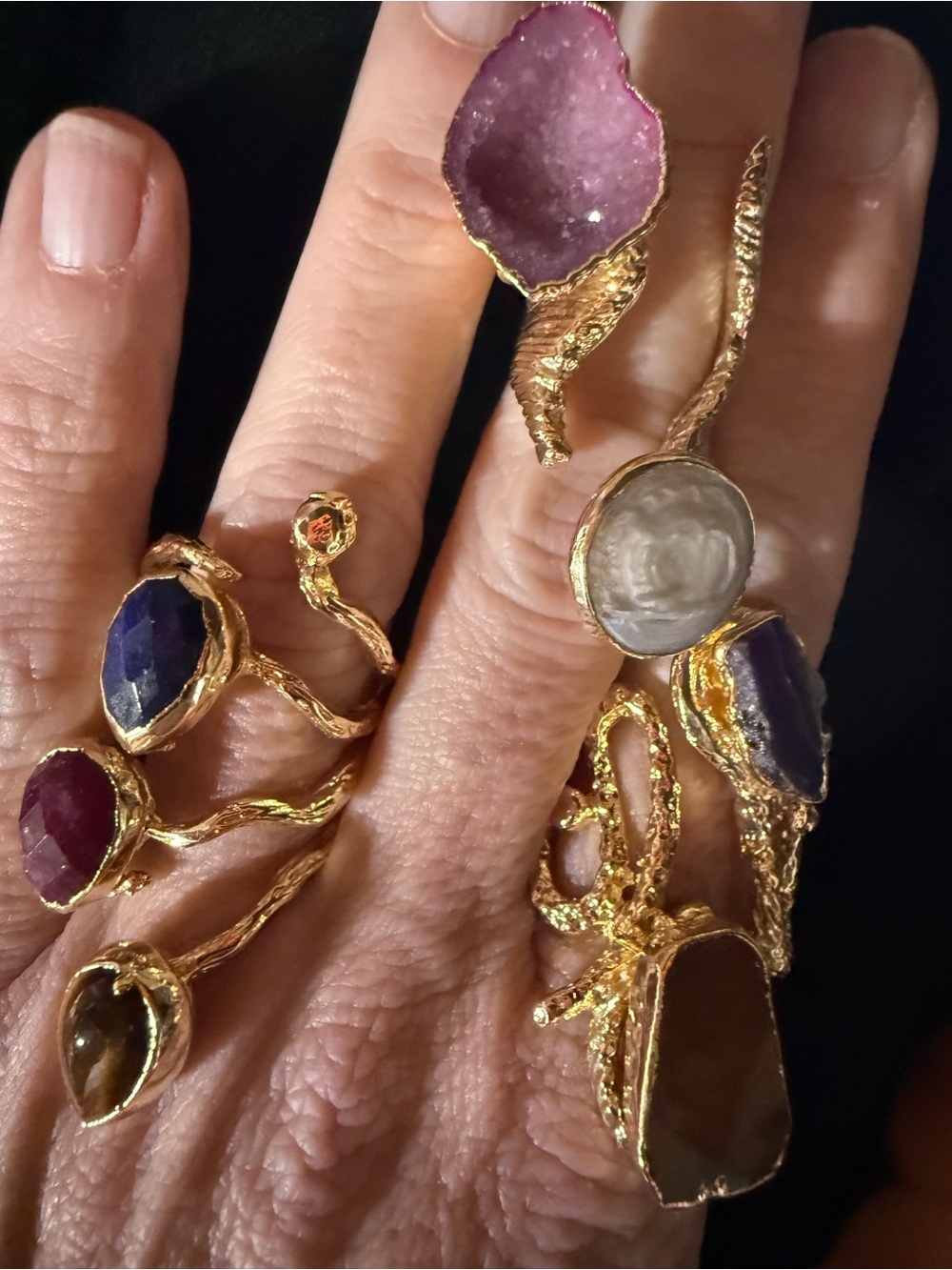 Gold-Plated adjustable rings. Pick yours.